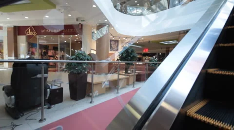 Eskolator at the mall Stock Footage 6234088