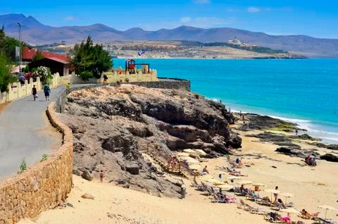 Esmeralda beach in fuerteventura, canary islands, spain Stock Photos