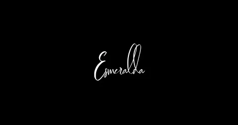 Esmeralda Woman's name in Cursive Text Animation 動画素材 152402159
