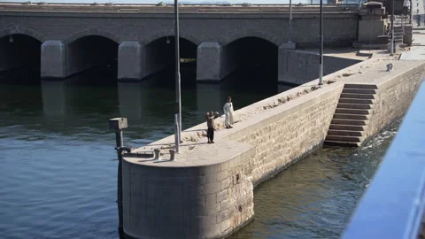 Esna Locks on Nile River Video Stock Footage 293101886