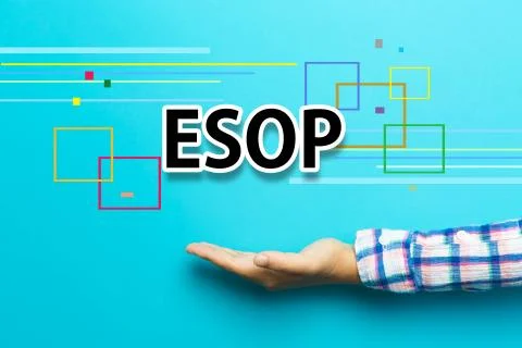 ESOP concept with hand Stock Illustration