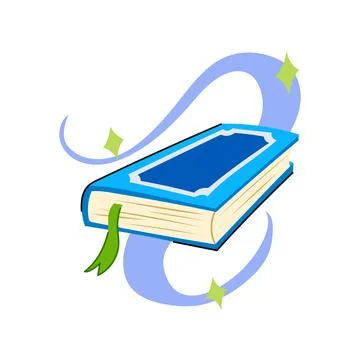 Esoteric alchemy book cartoon vector illustration Illustrazione stock