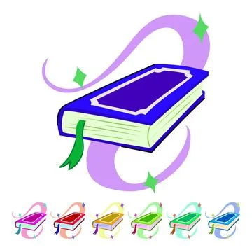 Esoteric alchemy book vector cartoon graphic Stock-Illustration