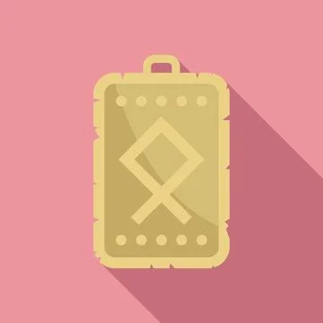Esoteric amulet icon flat . Magic nazar 库存插图