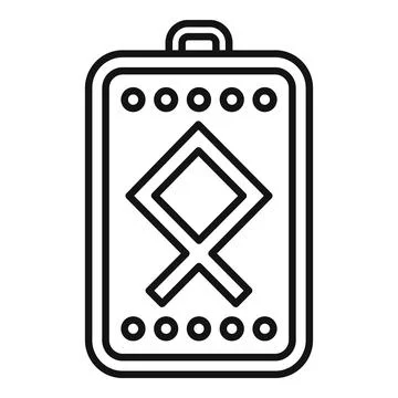 Esoteric amulet icon outline vector. Magic nazar Illustrazione stock