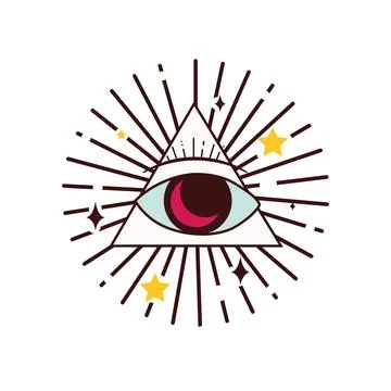 Esoteric eye of horus Stock Illustration