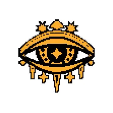 Esoteric eye symbol representing guidance and spirituality Stock Illustration