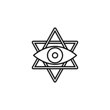 Esoteric, magic, eye icon. Element of magic for mobile concept and web apps icon Stock Illustration