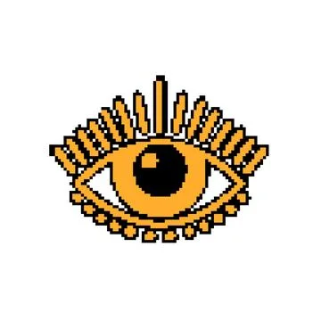 Esoteric mystical all seeing eye with rays of light Illustrazione stock