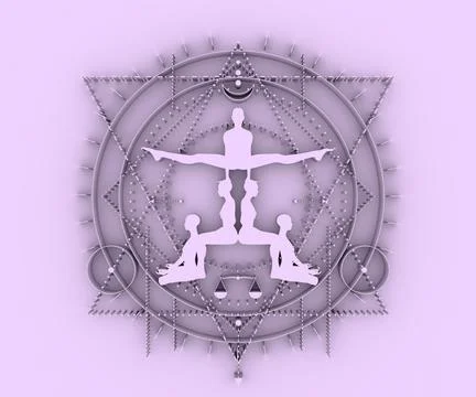 Esoteric Mystical Symbols Stock Illustration