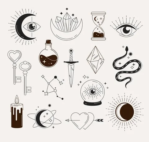 Esoteric objects Stock Illustration