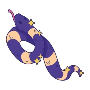 Esoteric snake illustration Illustration