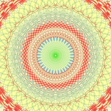 Esoteric spiritual energy images Abstract coloured mandala Stock Illustration
