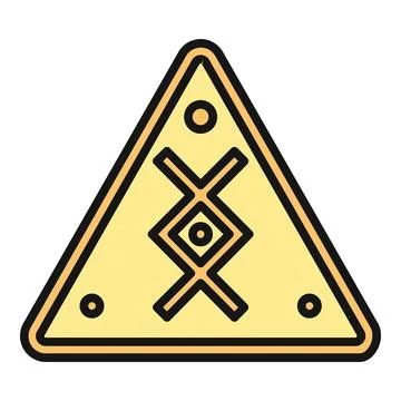 Esoteric trinity symbol in geometric triangle sign 스톡 일러스트