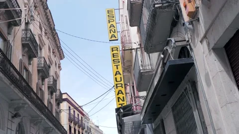 Espana restaurant Stock Footage 169858551