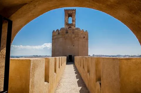 Espantaperros Tower under arch Stock Photos