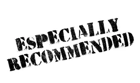 Especially Recommended rubber stamp Stock Illustration