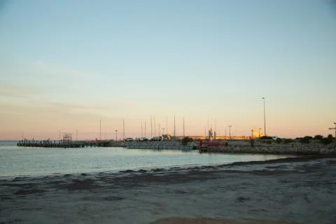 Esperance Harbour at sunset Stock Photos