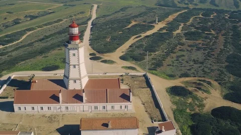 The Espichel Cape Lighthouse Stock Footage 72312935