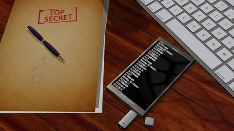 Espionage program scans smartphone  -  4k Ultra HD Stock Footage 41804926