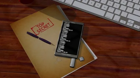 Espionage program scans smartphone  -  4k Ultra HD 스톡 동영상 41806854