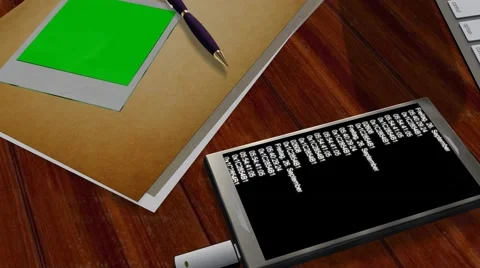 Espionage program scans smartphone - green screen -  4k Ultra HD Stock Footage 41805266