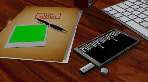 Espionage program scans smartphone - green screen -  4k Ultra HD Stock Footage 41805421