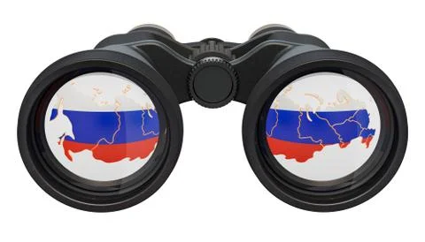 Espionage in Russia concept, 3D rendering Stock Illustration