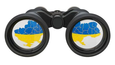 Espionage in Ukraine concept, 3D rendering Espionage in Ukraine concept, 3... Stock Photos