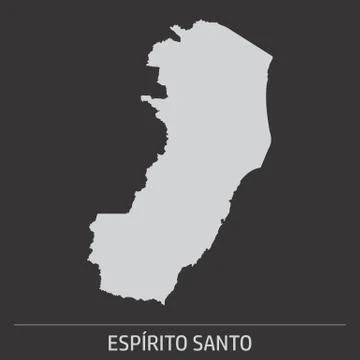 Espirito Santo State map icon Stock Illustration