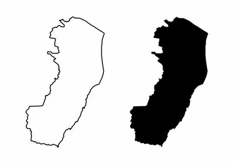 Espirito Santo State maps Stock Illustration