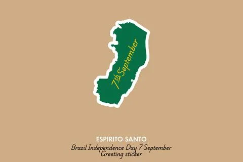 Espírito Santo vector sticker Stock Illustration