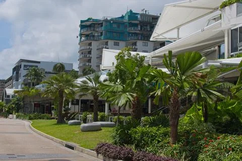 The Esplanade in Cairns. Foto stock