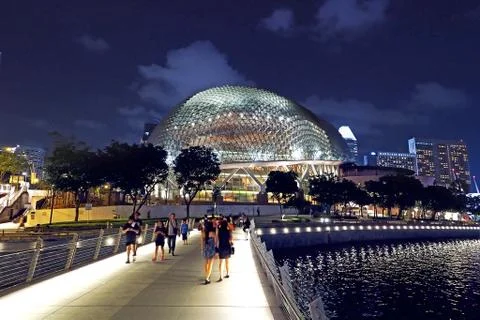 The Esplanade Theatres Stock Photos