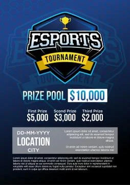 Esport poster match template vector  illustration Stock Illustration
