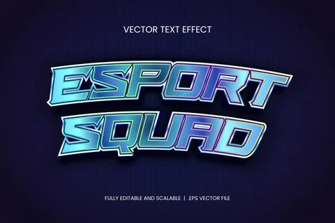 ESPORT TEXT EFFECT 스톡 일러스트