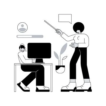 Esports coaching abstract concept vector illustration. Stock Illustration