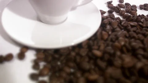 Espresso and coffee beans. Stock Footage 51845520
