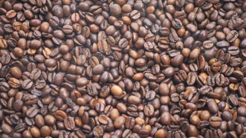 Espresso beans Dark roast Medium roast Coffee beans. roasted coffee beans Stock Footage 293094960