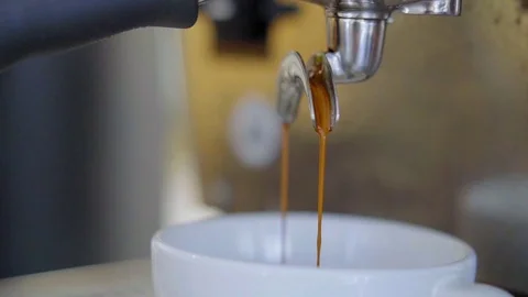 Espresso being poured Stock Footage 96177625