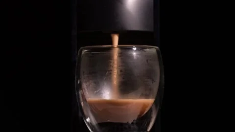Espresso Brewing Process Coffee Shop Beverage Photography Urban Environment Video stock 295300683