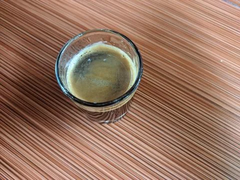 Espresso coffee  close up Stock Photos