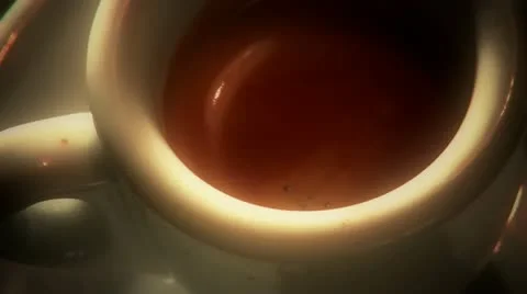Espresso coffee cup close up Видео 12325380