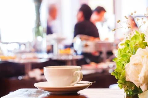 Espresso coffee cup Stock Photos