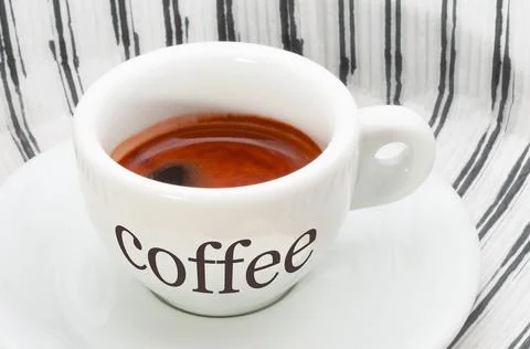 Espresso coffee cup Stock Photos