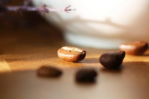 Espresso coffee in a cup Stock Photos