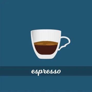 Espresso coffee cup vector illustration Stock Illustration