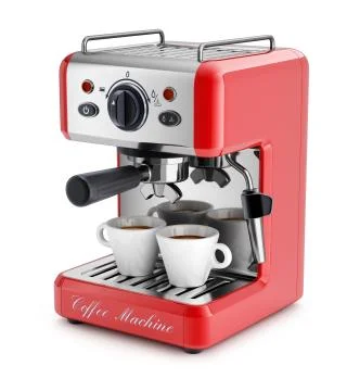 Espresso coffee machine Stock Illustration