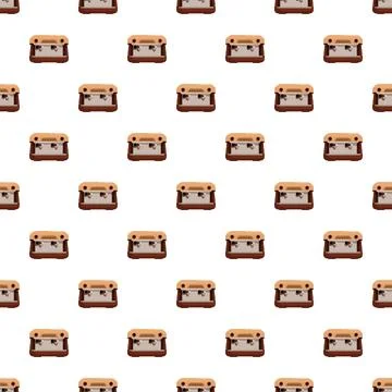 Espresso coffee machine pattern for seamless background design 스톡 일러스트