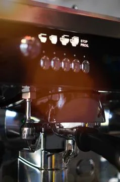 Espresso coffee maker machine Stock Photos